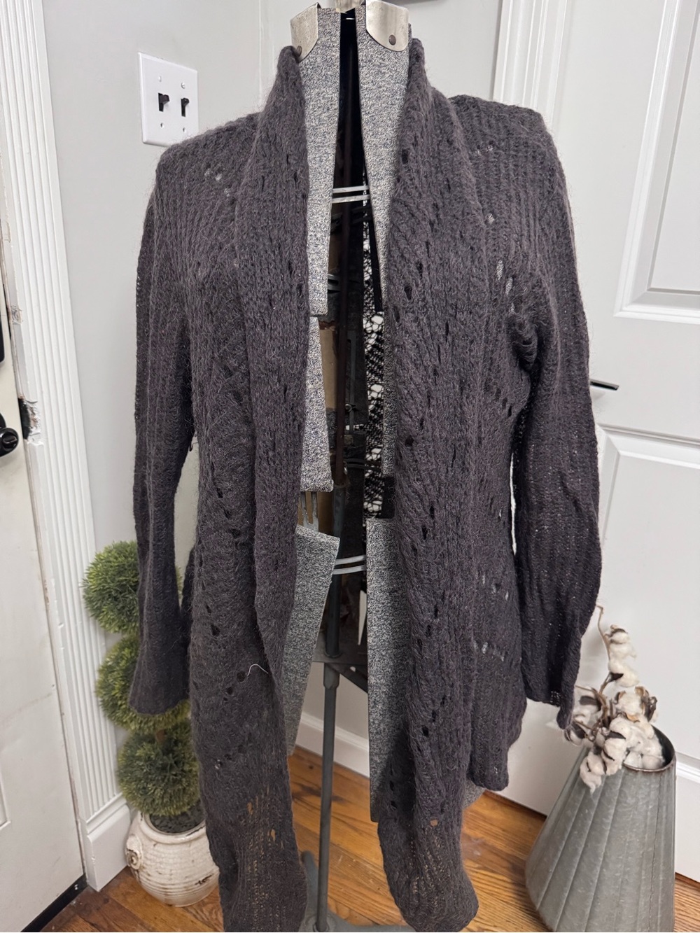 Women’s Soft Surroundings Openwork Cable Knit Cardigan X-Large Petite
